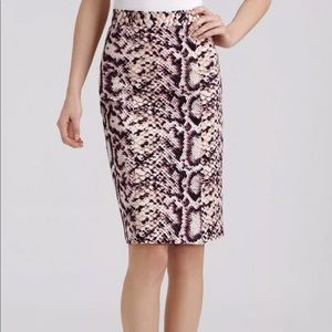 Nanette Lepore Pencil Skirt 4 Small Squeeze Me High Waist Multi Python Dot $198